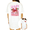 White, variant on UNISHE Women's Soft Pastel Vintage Vertical Stripe Heart Crab Tropical Beach Dual Side Graphic Short Sleeve T-Shirts white Tops