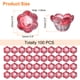 thumbnail image 2 of Uxcell 100 Pcs Perlas de Vidrio para Joyería, Perlas Espaciadoras en Forma de Flor para Collar, Pendientes y Pulseras, Rosa Translúcido, 2 of 5