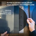 thumbnail image 3 of Big Fudge 12-Inch Vinyl Record Sleeves Bundle 100 Pack – 50 Anti-Static Acid-Free Rice Paper Inner Sleeves & 50 High-Density Polypropylene Outer Covers, 3 of 7