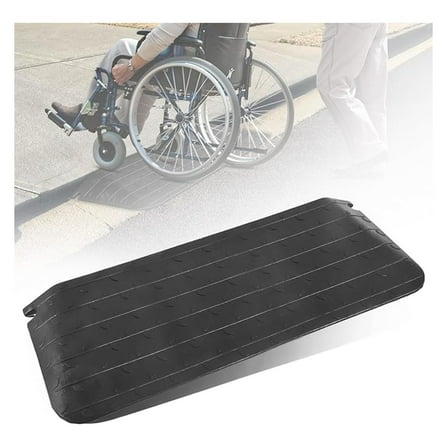 3" High Wheelchair Ramp, Rubber Threshold Ramps for Wheelchairs for Home, 5500 lbs Weight Capacity, Non-Slip Surface, Wheelchair,Strollers, Scooters for Home Doorways