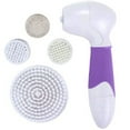 thumbnail image 1 of 4-in-1 Waterproof Facial and Body Cleansing Brushing System- Purple, 1 of 4