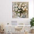 thumbnail image 2 of Stupell Industries White Roses In Vase Canvas Wall Art design by LSR Creative Studio, 36 x 36, 2 of 7