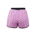 thumbnail image 7 of Elastic Waistband Yoga Shorts for Women Workout Running Athletic Bike High Waist Activewear Bottoms, 7 of 7
