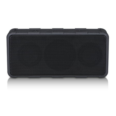 Blackweb Rugged Water-Resistant Portable Rechargeable Bluetooth Wireless Speaker System, Black (New Open