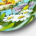 thumbnail image 3 of Designart 'Still Life Of Colorful Wildflowers With Leaves II' Traditional Circle Metal Wall Art 29x29 - Disc of 29, 3 of 5