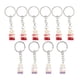 thumbnail image 4 of 10x llaveros colgante cartera artesanía coche llavero bolso conector Botella transparente, 4 of 9