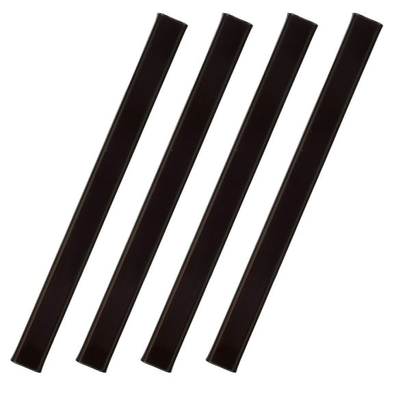 BESTYASH 4-Pack Black Cable Concealers Plastic Cord Covers with Adhesive Back Wire Hiding Strips for Home and Office