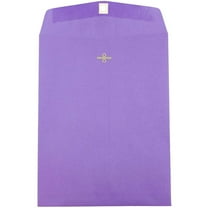 JAM Paper 9 x 12 Large Envelopes, Clasp Envelopes, Violet Purple, 10 per Pack