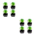 thumbnail image 4 of Yuarrent Plantas suculentas artificiales de 4 piezas, apariencia realista, fácil de mantener, larga duración, rosa del desierto Rosa del desierto 2Conjunto, 4 of 6