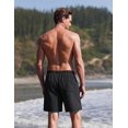 thumbnail image 5 of Ekouaer Mens Swim Trunks 7 Inch Quick Dry Board Shorts Swimwear Bathing Suits with Mesh Liner 2 in 1 Surf Swimming Short with Pockets, 5 of 6