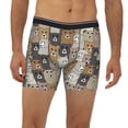 thumbnail image 6 of Sigee Cartoon Bear for Men's Boxer Briefs,Moisture Wicking and Breathable Medium, 6 of 9
