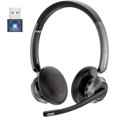 TRAHOOWireless Headset with AI Noise Cancelling Microphone, V5.3