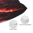 thumbnail image 3 of KLL Red Moon Lava Pillow Covers Envelope Closure,Super Soft and Cozy Fuzzy Fleece Pillow Case Cover (No pillow core） 20"x30", 3 of 5
