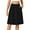 Black, variant on WTOBBY Ladies' Fashionable Casual High-waisted Button Front Skirt, Women's Tailored Office Daily Wear Skirt with Elegant Design and Comfort Fit,Black L