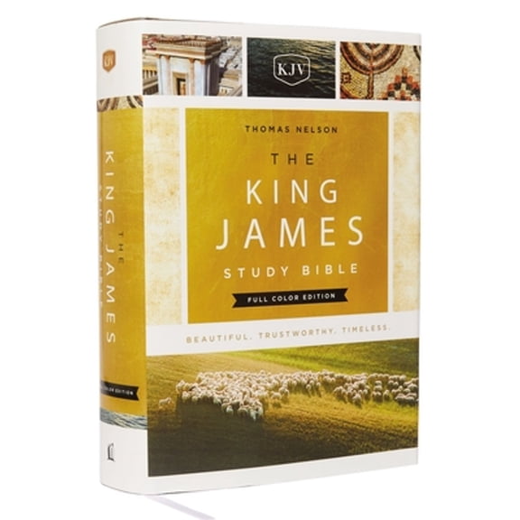 Pre-Owned The King James Study Bible, Hardcover, Full-Color Edition (Hardcover) 0718079159 9780718079154
