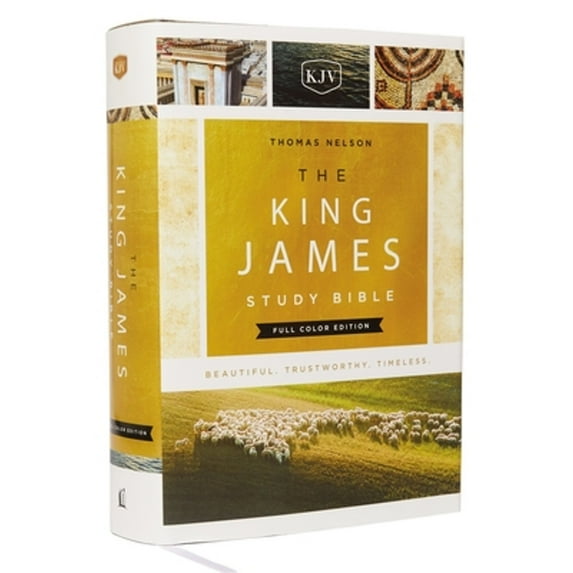 Pre-Owned The King James Study Bible, Hardcover, Full-Color Edition (Hardcover) 0718079159 9780718079154