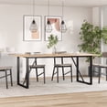 thumbnail image 1 of vidaXL Dining Table Legs O-Frame 160x80x73 cm Steel, 1 of 5
