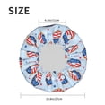 thumbnail image 5 of Sigee Donut with the USA Fag for Women's Shower Cap Reusable Waterproof Hair Cap Large Shower Cap for Women Men, 5 of 7