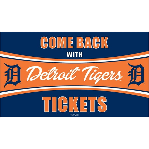 Detroit Tigers 28" x 16" Come Back With Tickets Indoor/Outdoor Trapper Mat