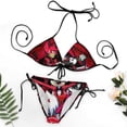 thumbnail image 7 of Comedy Hazbin Hotel Women Bikini Set Sexy Two Pieces Halter String Swimsuit Triangle Briefs Tie Side Bottom, 7 of 7