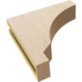 thumbnail image 6 of 3"W x 12"D x 12"H Thin Moab Rough Cedar Woodgrain TimberThane Corbel, Primed Tan, 6 of 6