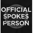 thumbnail image 2 of Official Spokes Person Biker Humor Womens Fitted Plus Size Graphic Tee Brisco Brands 2X, 2 of 5