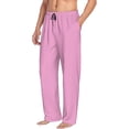 thumbnail image 2 of Fotbe Pink Men's Pajama Pants,Sleepwear Pants,Pj Bottoms Drawstring And Pockets-Medium, 2 of 9