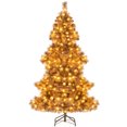 thumbnail image 3 of Costway 6 FT Artificial Christmas Tree with 200 LED Lights, 493 Branch Tips, 52 Pine Cones, 3 of 10