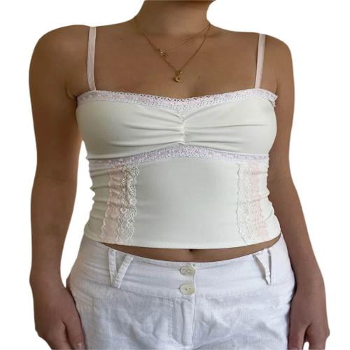Women's Arianne 5652 Victoria Lace-Trimmed Camisole (White S) 