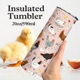 thumbnail image 5 of 20 oz Chicken Tumbler with lid and Straw,Chicken Cup Coffee Travel Mug,Chicken Gifts for Chicken Lovers Rooster Stuff Decor Accessories, 5 of 6
