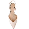 thumbnail image 3 of Jewel Badgley Mischka Womens Alanna Satin Slip-On Ballet Flats, 3 of 3