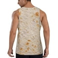 thumbnail image 3 of Fotbe Tortilla Pattern Men's Quick Dry Workout Tank Top Gym Muscle Tee Fitness Bodybuilding Sleeveless T Shirt Breathable Workout Shirt-XX-Large, 3 of 9