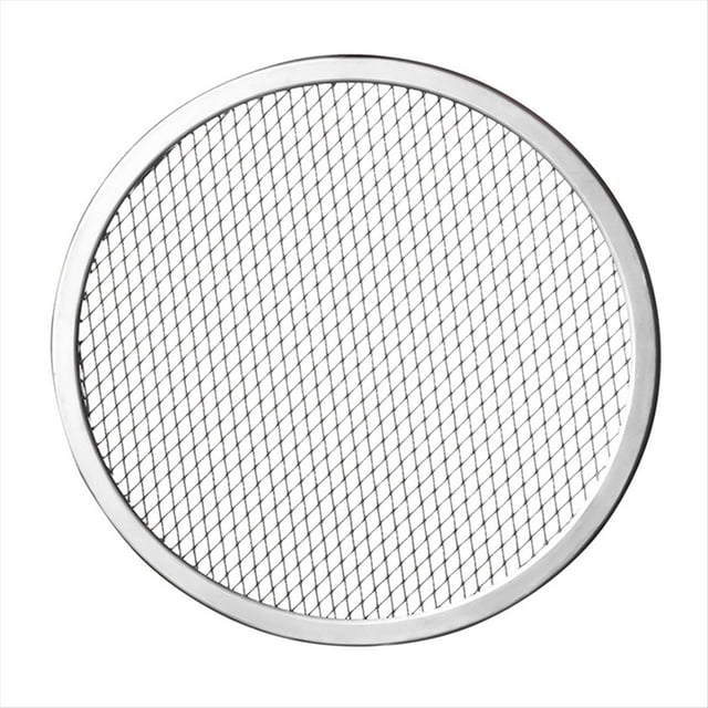 Rejilla para Hornear Pizza con Borde de Aluminio Sin Costuras de 12 Pulgadas: Flujo de Aire Mejorado y Crujiente