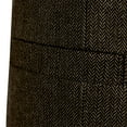 thumbnail image 5 of VBTAPA Men's Double-Breasted Suit Vest Business Casual Tops Herringbone Pattern Waistcoat for Wedding Tuxedos Coffee XXXL, 5 of 7