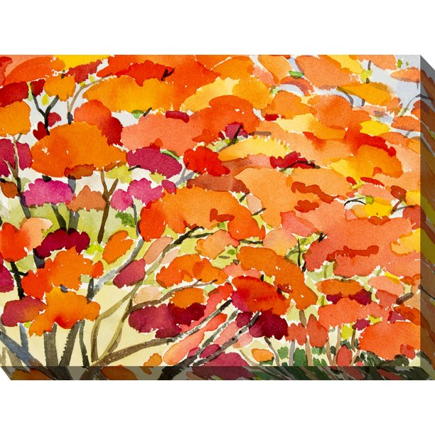 Outdoor Waterproof and Weatherproof Wall Canvas Art, BLAZE 2 Walmart