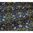 thumbnail image 4 of oneOone Cotton Jersey Navy Blue Fabric Leaves|Bird & Floral Artistic Quilting Supplies Print Sewing Fabric By The Yard 58 Inch Wide, 4 of 4