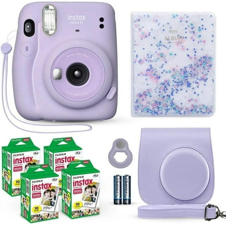 Fujifilm Instax Mini 11 Instant Camera with 40 Film Sheets, Shutter Accessories & Photo Album, Lilac Purple