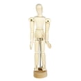 thumbnail image 1 of Wood Figure W/ Stand Flexible Joints Painters Students Sketch Model, 1 of 8