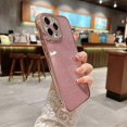 thumbnail image 2 of Compatible with iPhone 13 Pro Max Glitter Plating Case, Luxury Bling Sparkly Shiny Clear Case for iPhone 13 Pro Max 6.7" Camera Protection Soft TPU Sh, 2 of 4