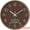 Brown, variant on Unique Bargains Silent Non Ticking Wall Clock with Date and Temperature Brown
