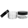 thumbnail image 4 of Beauticom 120 Pieces High Quality 20 Gram 20 ml (0.7 oz) Clear Round Acrylic Cosmetic Product Sample Travel Jars (Black Lids), 4 of 5