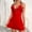 Red#, variant on Xysaqa Lace Lingerie for Women Chemise Nightdress Women Sleepwear Full Slips Dress Pajama Mesh Sheer Sexy V Neck Nightgowns