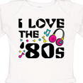thumbnail image 4 of Inktastic I Love the '80s-musical Notes Boys or Girls Long Sleeve Baby Bodysuit, 4 of 5
