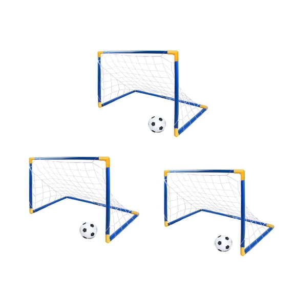 3pcs Outdoor Mini Soccer Goal Portable Sports Football Gate Small Soccer Door Folding Football Goal