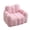 Pink + faux fur, variant on Foam-Filled Bean Bag Chair, Soft Fabric Lazy Sofa with Handle, No Assembly Vacuum Compressed Couch for Living Room, Bedroom & Dorm