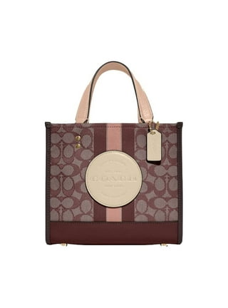 Coach Outlet Graham Structured Tote in Blocked Signature Canvas with Varsity Stripe - Beige
