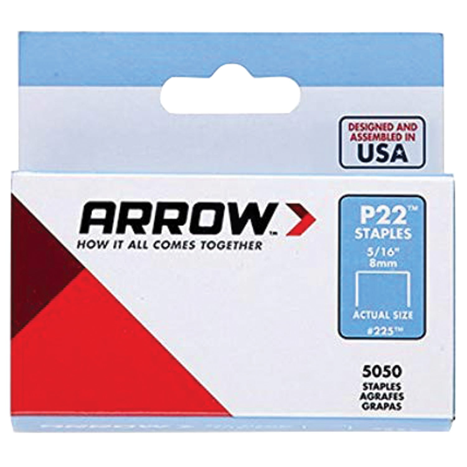 Arrow JT21 T27 Staples 8mm Box 5000 5/16in 
