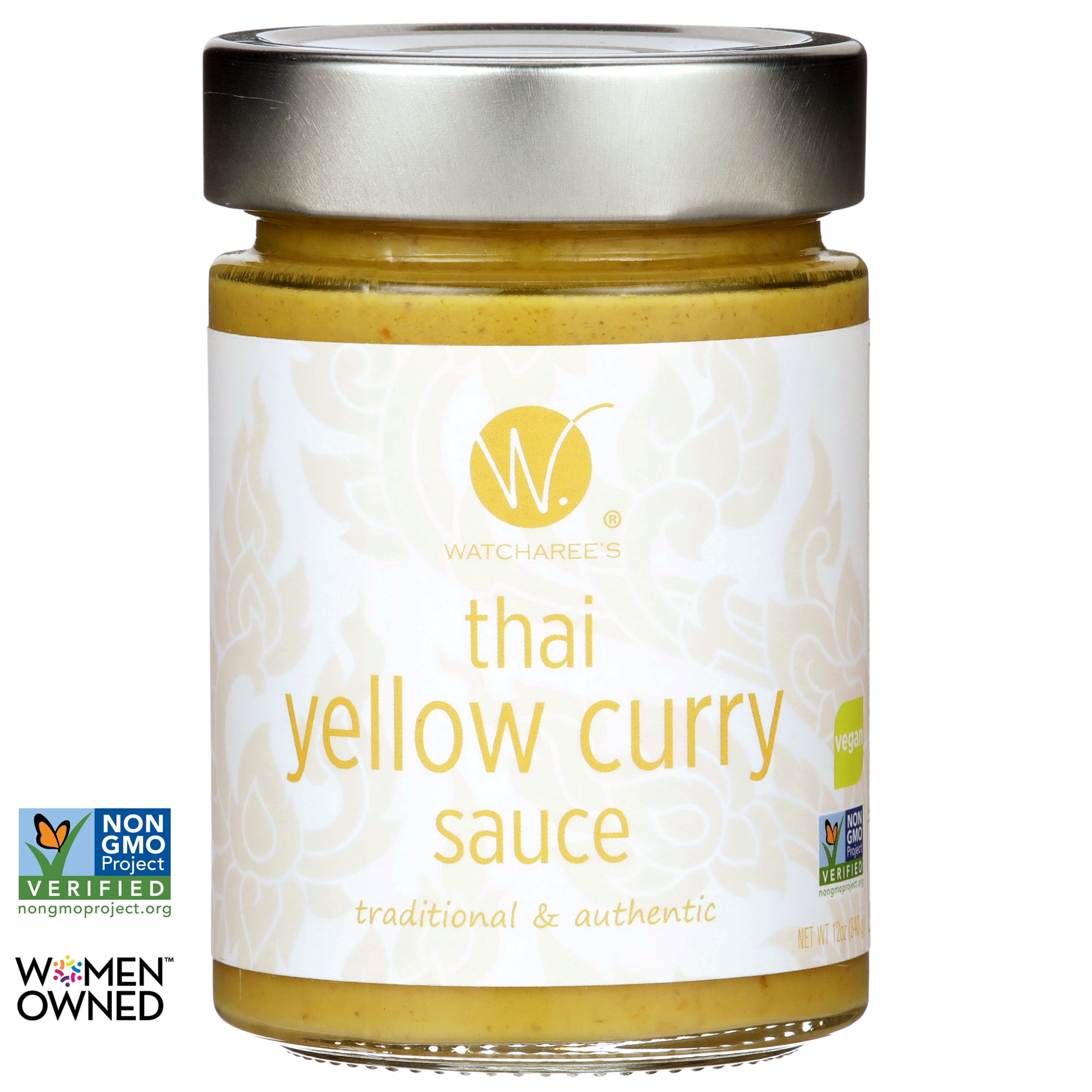 (6 pack) WATCHAREE'S Thai Yellow Curry Sauce Vegan & NonGMO