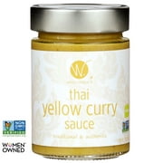 (6 pack) WATCHAREE'S Thai Yellow Curry Sauce | Vegan & Non-GMO | Traditional & Authentic 12.0oz Jars, 00857683007242