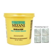 Mizani Fine/Color-Treated Relaxer 30oz + Processing Cap (2 Packs)